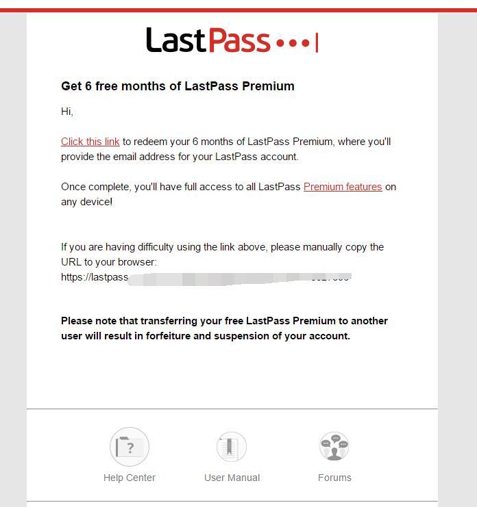 教育邮箱免费获取LastPassPremium半年高级会员