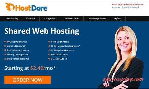 hostdare-1.5美元/quadranet/洛杉矶/512M内存/10gSSD/600g流量