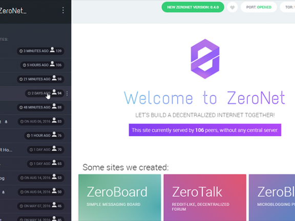 Zeronet-一分钟搭建你的p2p全球网站,不要域名,不怕宕机