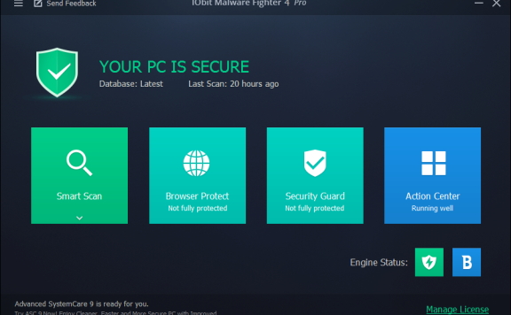 IObit Malware Fighter 4 PRO – 恶意软件查杀工具[Windows][$9.98→0]