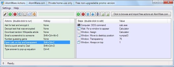 AlomWare Actions – 快速启动程序工具[Windows][$19→0]