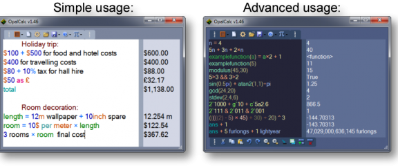 OpalCalc Portable – 自然语言计算器便携版[Windows][$15→0]
