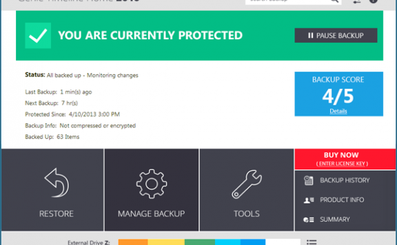 Genie Timeline Home 2016 – 文件备份软件[Windows][$39.95→0]