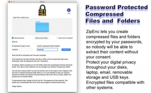 ZipEnc – 加密压缩[macOS][￥68→0]