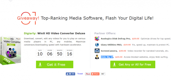 WinXDVD公司11周年限免大礼包[PC][$170→0]