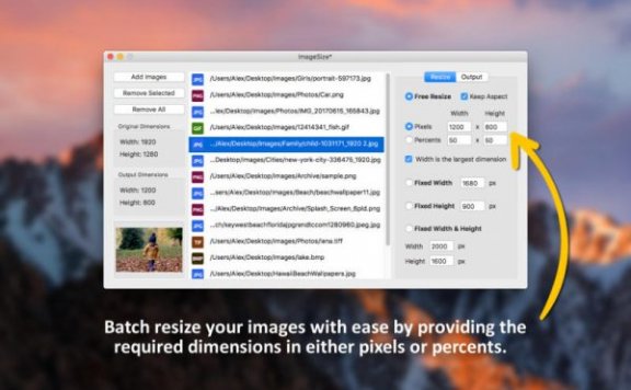 ImageSize – 图片大小、格式批量转换工具[Mac][￥25→0]