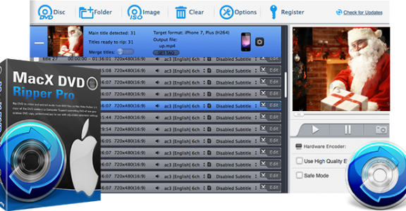 圣诞福利 — MacX DVD Ripper Pro 免费送[macOS][$59.95→0]