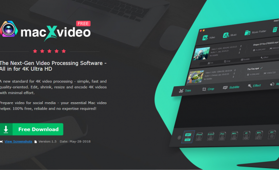 MacXDVD 旗下免费 4k 视频处理软件 — macXvideo[Mac]
